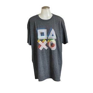 NWT-PlayStation.Women-Men Game Logo Grey  Color  T-Shirt Size XL